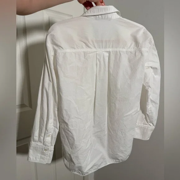 Zara White Casual Button Down Shirt - Picture 2 of 4